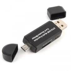 Adaptador Otg Leitor Cartão Micro Sd Otg Usb Micro Usb 2.0