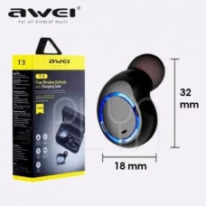 Fone De Ouvido Sport Bluetooth Intra Auricular Awei Tws T3fo