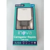 Carregador para Smartphones com 3 entradas USB